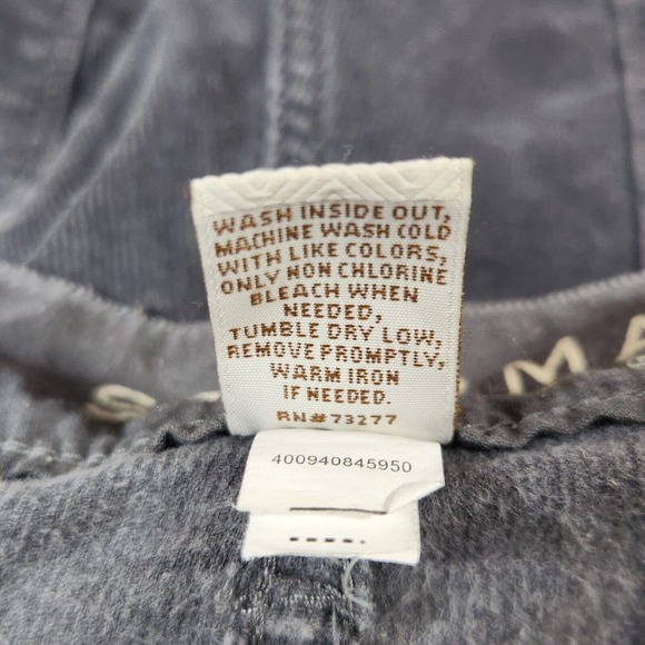 Sonoma Womens Corduroy Pants SZ 16 Solid Dark Gray Mid Rise Straight Leg Stretch - Picture 7 of 8